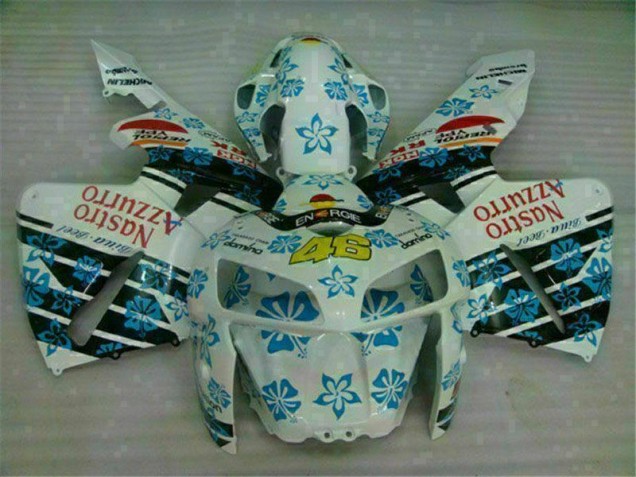 Branco Azul Nastro Azzurro 46 Abs Plástico Honda CBR 600RR 05-06 Branco Azul Nastro Azzurro 46 Abs Plástico Honda CBR 600RR 05-06