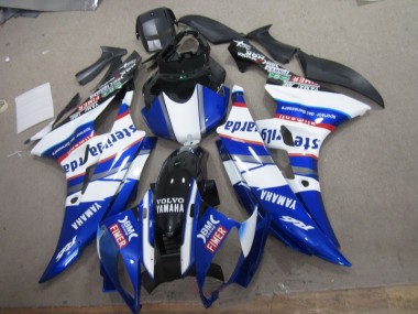 Branco Azul Sterilgarda Volvo Carenagem Yamaha R6 06-07