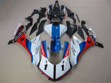Branco Azul Vermelho Advantec Carenagem Yamaha R1 15-19