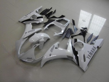 Branco & Cinzento Decalques Carenagem Yamaha R6 03-05