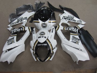 Branco Lucky Strike Preto Motul Carenagem Suzuki GSXR 1000 K7 07-08