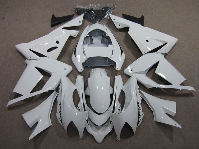 Branco Ninja Carenagem Kawasaki ZX10R 03-05 Branco Ninja Carenagem Kawasaki ZX10R 03-05