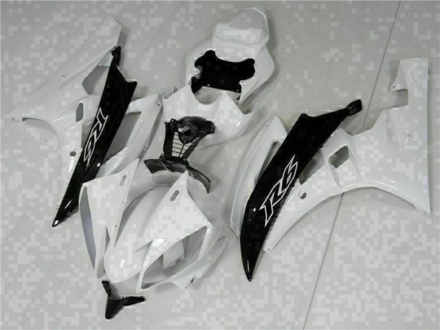Branco Preto Abs Kits Carenagem Yamaha R6 06-07 Branco Preto Abs Kits Carenagem Yamaha R6 06-07