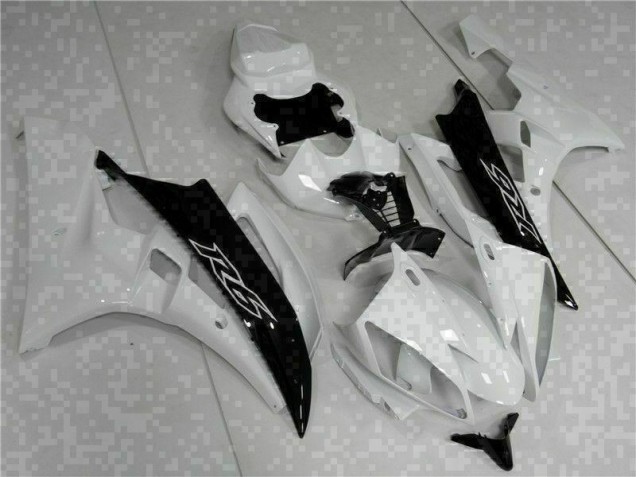 Branco Preto Abs Kits Carenagem Yamaha R6 06-07 Branco Preto Abs Kits Carenagem Yamaha R6 06-07