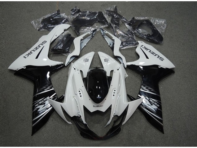 Branco Preto Carenagem Suzuki GSXR 600 K11 11-21 Branco Preto Carenagem Suzuki GSXR 600 K11 11-21