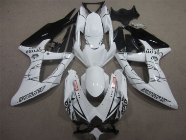 Branco Preto Corona Extra Motul Carenagem Suzuki GSXR 600 K8 08-10