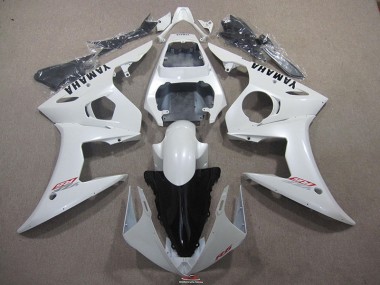 Branco & Preto Decalque Carenagem Yamaha R6 03-05