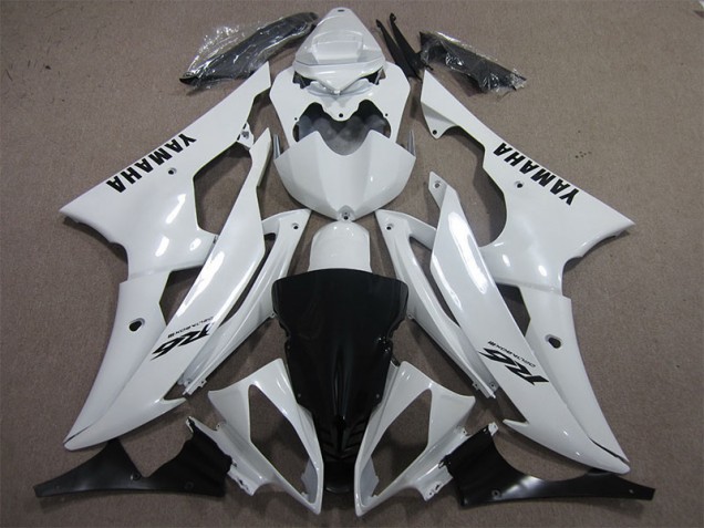 Branco Preto Decalque Carenagem Yamaha R6 08-16 Branco Preto Decalque Carenagem Yamaha R6 08-16