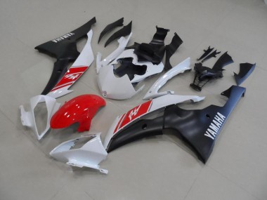 Branco & Preto Fosco Carenagem Yamaha R6 08-16