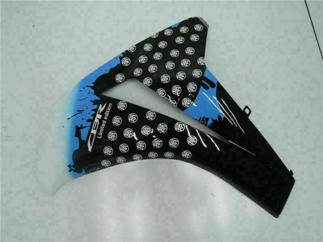 Branco Preto Injeção Kit Carenagem Honda CBR 1000RR 08-11 Branco Preto Injeção Kit Carenagem Honda CBR 1000RR 08-11