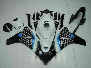 Branco Preto Injeção Kit Carenagem Honda CBR 1000RR 08-11