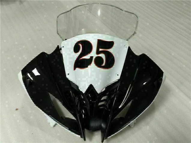 Branco Preto Injeção Kit Carenagem Yamaha R6 08-16 Branco Preto Injeção Kit Carenagem Yamaha R6 08-16