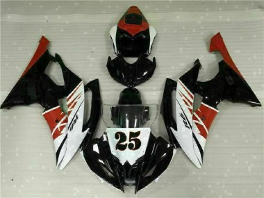 Branco Preto Injeção Kit Carenagem Yamaha R6 08-16