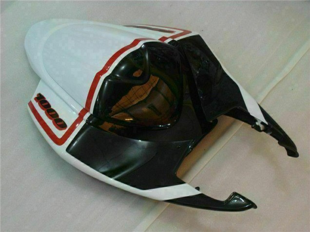 Branco Preto Kit Carenagem Suzuki GSXR 1000 K5 05-06 Branco Preto Kit Carenagem Suzuki GSXR 1000 K5 05-06
