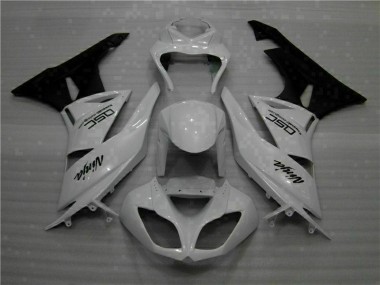 Branco Preto Ninja Carenagem Kawasaki ZX6R 09-12