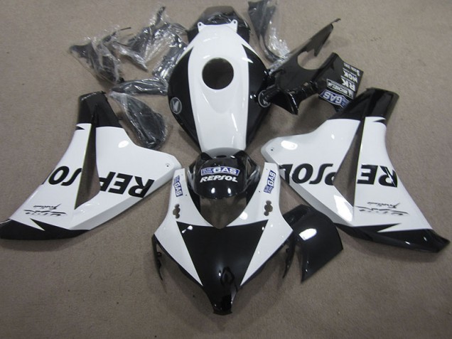 Branco Preto Repsol Carenagem Honda CBR 1000RR 08-11 Branco Preto Repsol Carenagem Honda CBR 1000RR 08-11