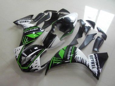 Branco Verde Monster Carenagem Yamaha R1 09-11