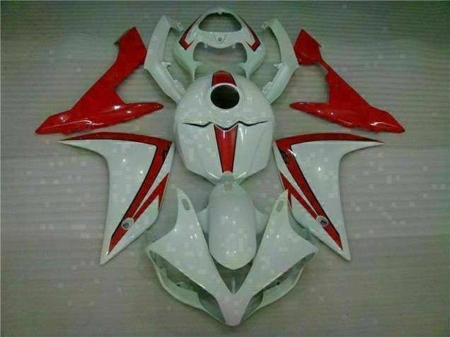Branco Vermelho Carenagem Yamaha R1 07-08