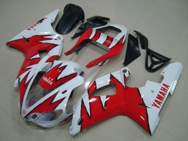 Branco Vermelho Chama Carenagem Yamaha R1 00-01