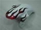 Branco Vermelho Chama Carenagem Yamaha R1 04-06