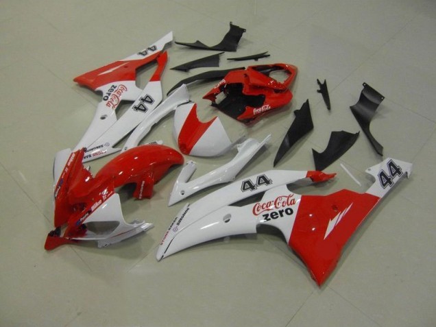 Branco Vermelho Coca Cola Zero 44 Carenagem Yamaha R6 08-16