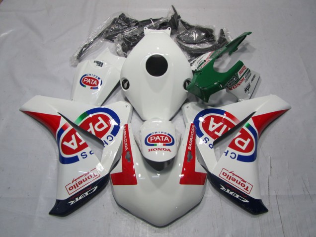 Branco Vermelho PATA Carenagem Honda CBR 1000RR 08-11