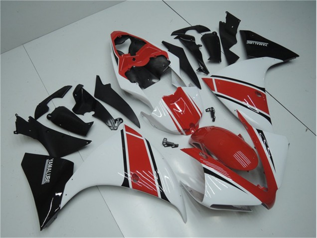 Branco Vermelho Preto Carenagem Yamaha R1 12-14