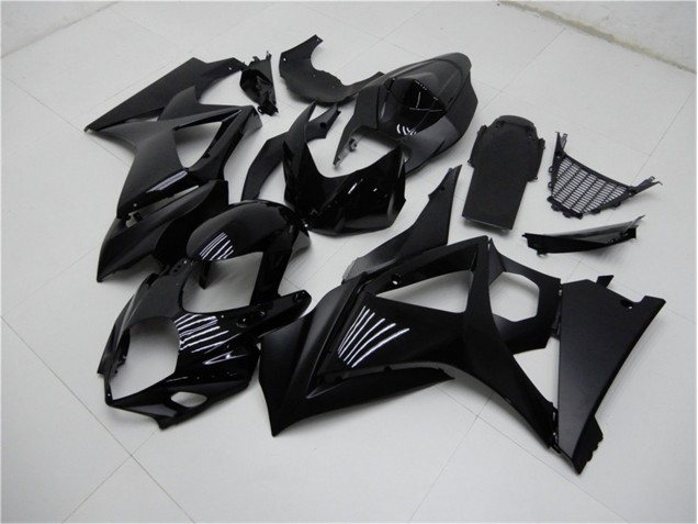 Brilhante Preto Fosco Carenagem Suzuki GSXR 1000 K7 07-08 Brilhante Preto Fosco Carenagem Suzuki GSXR 1000 K7 07-08