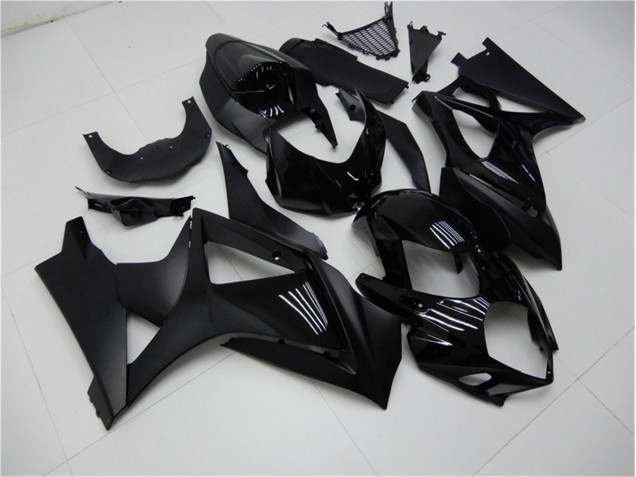 Brilhante Preto Fosco Carenagem Suzuki GSXR 1000 K7 07-08 Brilhante Preto Fosco Carenagem Suzuki GSXR 1000 K7 07-08