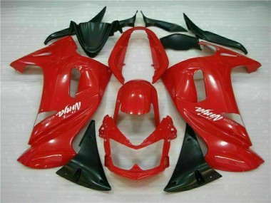 Brilhante Vermelho Carenagem Kawasaki EX650 06-08
