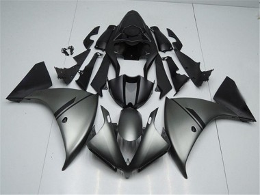 Fosco Cinzento Preto Carenagem Yamaha R1 12-14