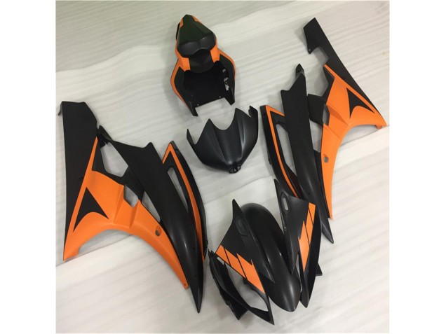 Laranja Preto Abs Plásticos Yamaha R6 06-07 Laranja Preto Abs Plásticos Yamaha R6 06-07