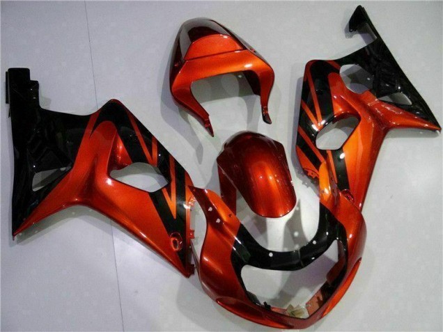 Laranja Preto Carenagem Suzuki GSXR 1000 K1 00-02