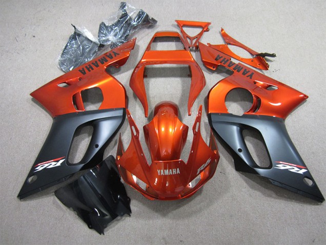 Laranja Preto Carenagem Yamaha R6 98-02 Laranja Preto Carenagem Yamaha R6 98-02