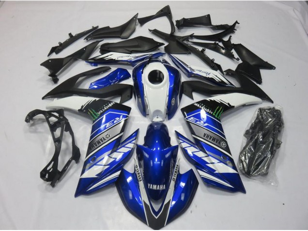 Monster Azul Carenagem Yamaha R3 15-22