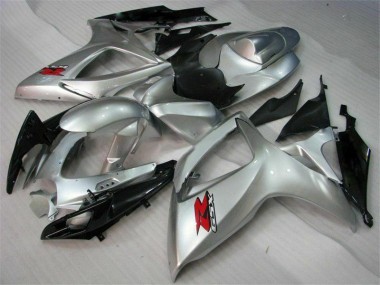 Prata Abs Kit Completos Carenagem Suzuki GSXR 600 / 750 K6 06-07