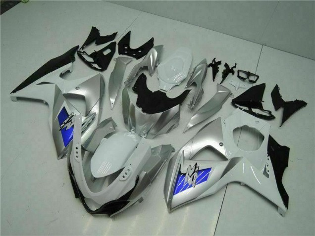 Prata Branco Carenagem Suzuki GSXR 1000 K9 09-16