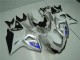 Prata Branco Carenagem Suzuki GSXR 1000 K9 09-16