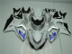 Prata Branco Carenagem Suzuki GSXR 1000 K9 09-16