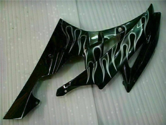 Prata Chama Preto Carenagem Yamaha R6 06-07 Prata Chama Preto Carenagem Yamaha R6 06-07