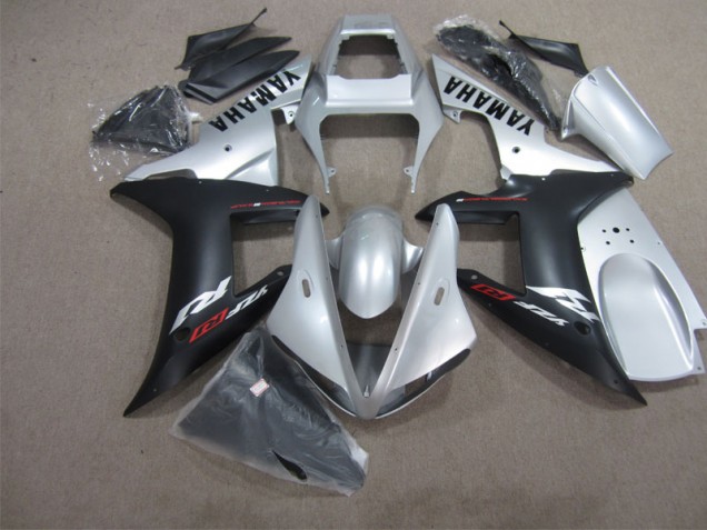 Prata Preto Carenagem Yamaha R1 04-06