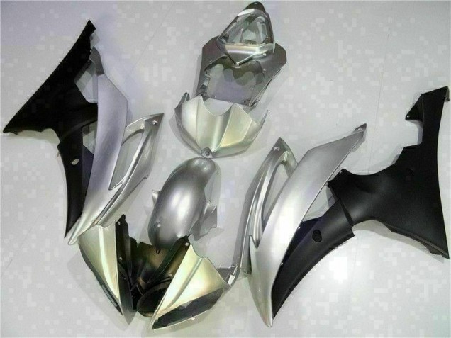 Prata Preto Carenagem Yamaha R6 08-16 Prata Preto Carenagem Yamaha R6 08-16