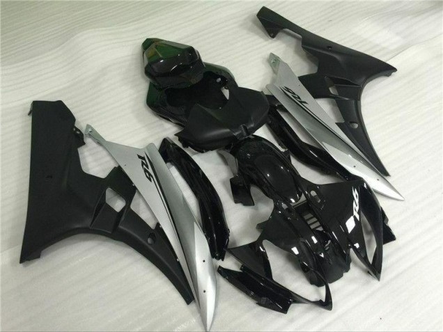 Prata Preto Injeção Kit Carenagem Yamaha R6 06-07