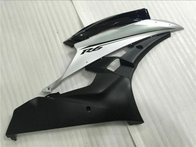 Prata Preto Injeção Kit Carenagem Yamaha R6 06-07