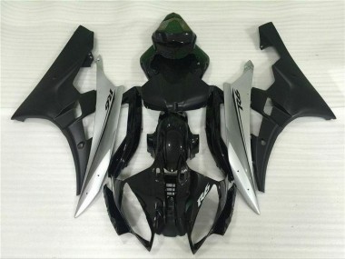 Prata Preto Injeção Kit Carenagem Yamaha R6 06-07