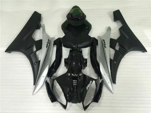 Prata Preto Injeção Kit Carenagem Yamaha R6 06-07