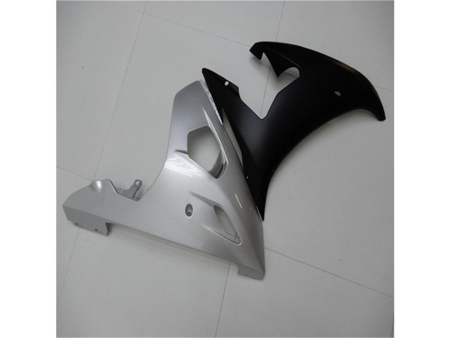 Prata Preto Kits Carenagem Yamaha R6 03-05 Prata Preto Kits Carenagem Yamaha R6 03-05