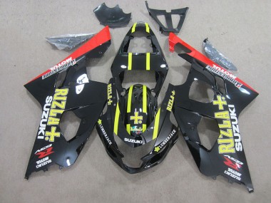 Preto Amarelo Rizla Carenagem Suzuki GSXR 750 K4 04-05