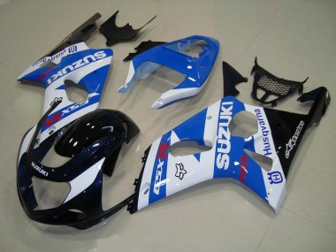 Preto Azul Branco Carenagem Suzuki GSXR 1000 K1 00-02