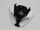 Preto Branco Carenagem Kawasaki ZX6R 09-12 Preto Branco Carenagem Kawasaki ZX6R 09-12